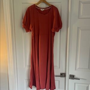 Elegant Rust Dress